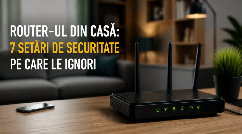 Router-ul din casă: 7 setări de securitate pe care le ignori